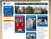 Tablet Screenshot of parrs.com.au
